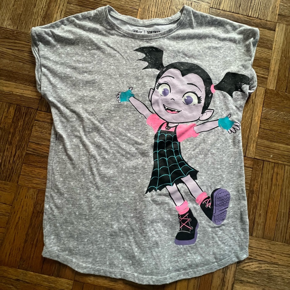 Disney Vampirina Gray Shirt with Playful Character Design